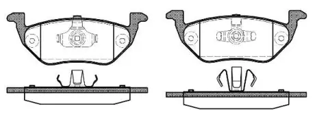FORD гальмівні колодки задн. Maverick 01- REMSA 1125.00