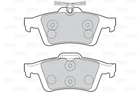 Гальмівні колодки дискові FORD/VOLVO C-Max/Focus/C30/C70/S40/V40/V50 "1,0-2,5 "R "03>> ="" VALEO ="301019"