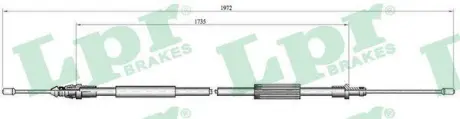 Трос ручного гальма LPR C0107B