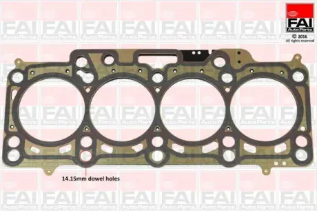 Прокладка головки двигуна VW 1.6TDI (2 карба) FAI HG1663A