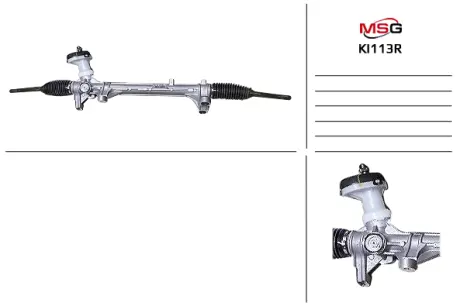 Рульова рейка без ГУР відновлена Kia Sorento 14-20 Rebuilding MSG KI113R