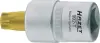 Насадка 1/2 (12,5 мм) TORX, 1 шт, розмір ключа для гнізда E-TORX: T60, довжина 56мм HAZET 992T60 (фото 1)