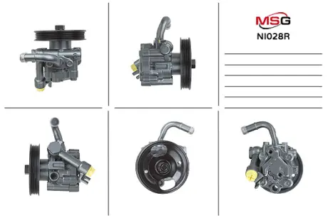 Насос ГУР відновлений Renault Latitude 10-15, Nissan Teana 03-08, Nissan Murano 02-08 Rebuilding MSG NI028R