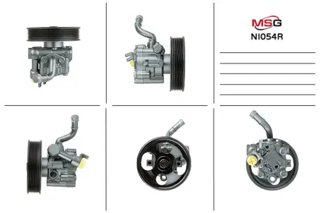 Насос ГУР відновлений Nissan Pathfinder R51 04-14 Rebuilding MSG NI054R