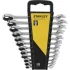 Набор ключей комбинированных трещоточных 8-19 мм 12 шт STANLEY STMT82847-0 (фото 1)