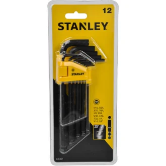 Набор ключей шестигранных 1/16"-3/8" с шарообразным наконечником 12 шт STANLEY 0-69-257
