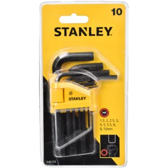 Набор ключей шестигранных 1,5-10 мм 10 шт STANLEY 0-69-253