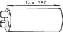 Глушник, випускна система DINEX 28448