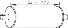Глушник, випускна система DINEX 28447