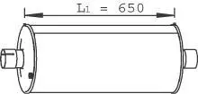 Глушник системи випуску (середній) DINEX 28426