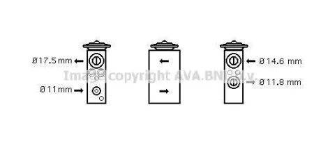 Расширительный клапан, кондиционер QUALITY COOLING AVA DN1258