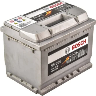 Аккумулятор 6 CT-63-L S5 Silver Plus 0092S50060 BOSCH DSC0092S50060