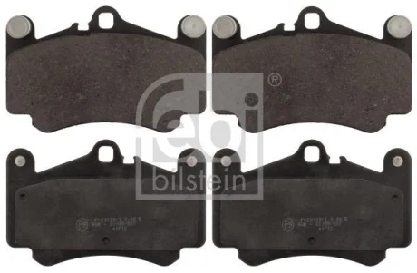 Комплект гальмівних колодок передн, PORSCHE 911, 911 TARGA 3.6/3.8 06.00-12.12 FEBI 116168