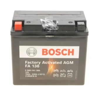 Аккумуляторная батарея 19Ah/210A (175x100x155/+L/B0) Factory Activated AGM(0986FA1380) BOSCH DSC0986FA1380