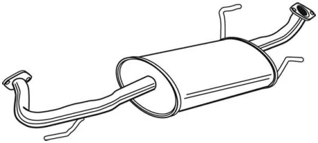 Глушник системи випуску (середній) WALKER 22921