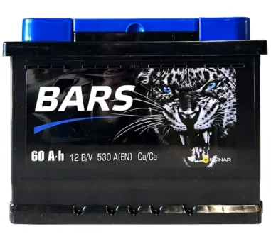 Автомобильный аккумулятор 6СТ-60Ah Аз 530А (EN) 060 271 BARS 060271