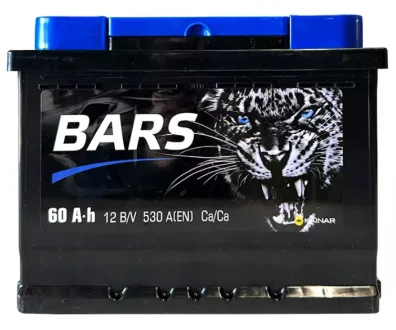 Автомобильный аккумулятор 6СТ-60Ah Аз 530А (EN) 060 270 BARS 060270