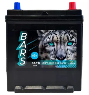 Автомобильный аккумулятор 6СТ-42Ah ASIA АзЕ 350А (EN) BARS 037 140
