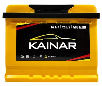 Автомобильный аккумулятор STANDART 6СТ-62Ah АзЕ 590А (EN) KAINAR 062 260