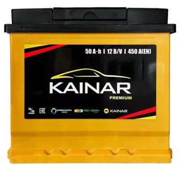 Автомобильный аккумулятор PREMIUM 6СТ-50Ah Аз 450А (EN) KAINAR 050 231