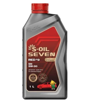 Моторное масло SEVEN RED #9 SN 5W-20 синтетическое 1 л S-OIL SNR5201