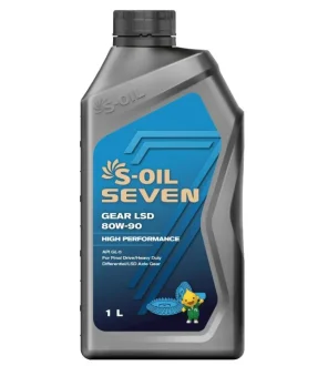 Трансмиссионное масло Seven Gear LSD 80W-90 полусинтетическое 1 л S-OIL SNGLSD80901