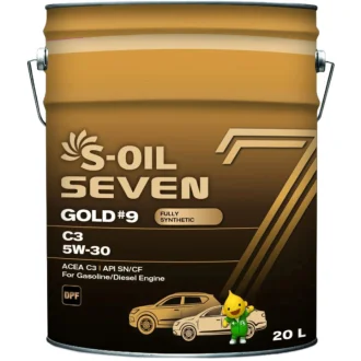 Моторное масло Seven Gold #9 C3 5W-30 синтетическое 20 л S-OIL SNG53020