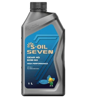 Трансмиссионное масло Seven HD 80W-90 полусинтетическое 1 л S-OIL SGHD80901