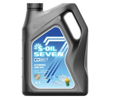 Моторное масло 7 EV HYBRID 0W-20 синтетическое 4 л S-OIL SHYBRID0204