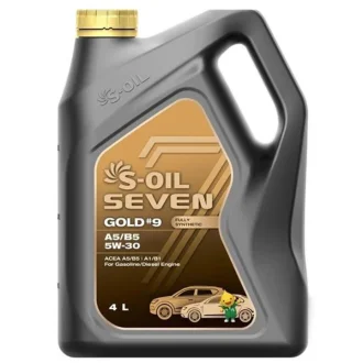 Моторное масло SEVEN GOLD #9 C5 0W-20 синтетическое 4 л S-OIL SGC50204