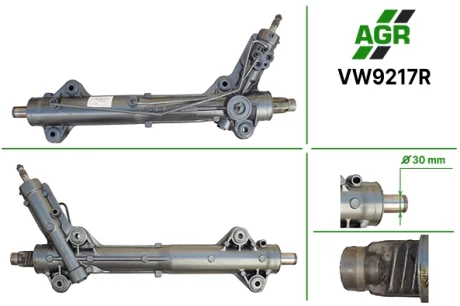 Рульова рейка з ГПК, відновлена, MERCEDES Sprinter 2006-,VW Crafter 2006- AGR AUTOAGREGAT VW9217R