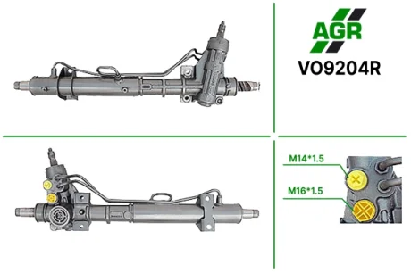 Рульова рейка з ГПК, відновлена, VOLVO 440 1986-1997,VOLVO 480 1986-1996 AGR AUTOAGREGAT VO9204R