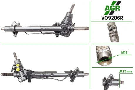 Рульова рейка з ГПК, відновлена, VOLVO 740 1984-1992,VOLVO 760 1982-1990,VOLVO 780 1986-1990,VOLV AGR AUTOAGREGAT VO9206R