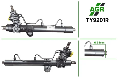 Рульова рейка з ГПК, відновлена, TOYOTA AVENSIS (_T22_) 97-03,AVENSIS Liftback (_T22_) 97-03 AGR AUTOAGREGAT TY9201R
