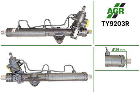 Рульова рейка з ГПК, відновлена, TOYOTA CARINA E (_T19_) 92-97,CARINA E Sportswagon (_T19_) 93-97 AGR AUTOAGREGAT TY9203R