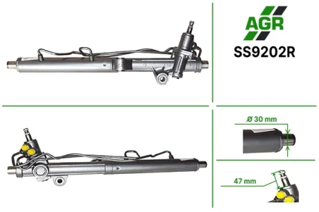 Рульова рейка з ГПК, відновлена, SSANGYONG ACTYON 05-,ACTYON SPORTS I (QJ) 05-,ACTYON SPORTS I (Q AGR AUTOAGREGAT SS9202R