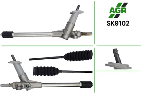 Рульова рейка без ПК, нова, SEAT CORDOBA (6L2) 03-09;SKODA FABIA (6Y2) 99-08;VW FOX (5Z1, 5Z3) 05 AGR AUTOAGREGAT SK9102