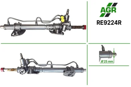 Рульова рейка з ГПК, відновлена, RENAULT ESPACE II (J/S63_) 91-96 AGR AUTOAGREGAT RE9224R