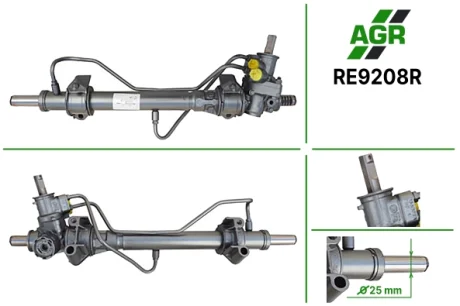 Рульова рейка з ГПК, відновлена, RENAULT 21 90-94 AGR AUTOAGREGAT RE9208R