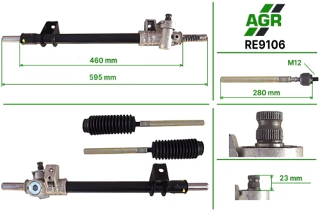 Рульова рейка без ПК, нова, RENAULT 11 81-86, RENAULT 9 81-86 AGR AUTOAGREGAT RE9106
