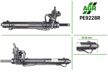 Рульова рейка з ГПК, відновлена, PEUGEOT 607 00- AGR AUTOAGREGAT PE9228R