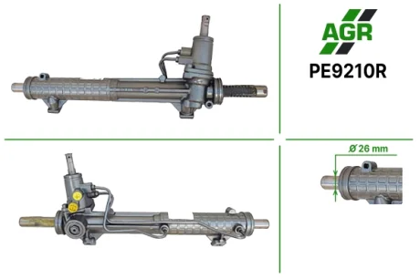 Рульова рейка з ГПК, відновлена, PEUGEOT 406 95-04 AGR AUTOAGREGAT PE9210R