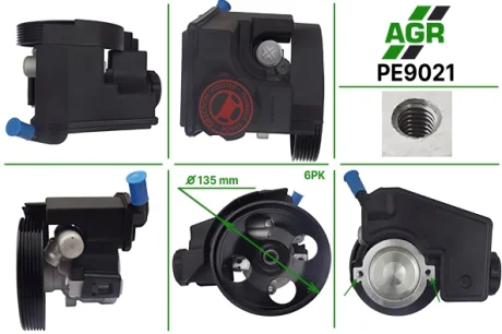 Насос ГПК з механічним приводом, новий, CITROEN Berlingo 1998-2002,CITROEN Berlingo 2002-2006, CITRO AGR AUTOAGREGAT PE9021