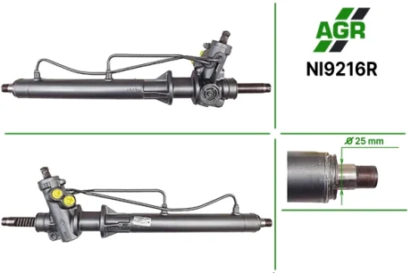 Рульова рейка з ГПК, відновлена, NISSAN Serena C23M 1992-2001,NISSAN Vanette 1986-1995 AGR AUTOAGREGAT NI9216R