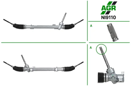Рульова рейка без ПК, нова, NISSAN ROGUE (T32) 13-,X-TRAIL (T32) 13- AGR AUTOAGREGAT NI9110