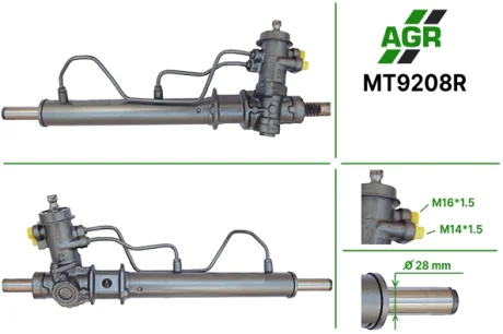Рульова рейка з ГПК, відновлена, MITSUBISHI LANCER 92-00 AGR AUTOAGREGAT MT9208R