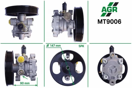 Насос ГПК з механічним приводом, новий, MITSUBISHI LANCER(CS_W) 03-08,LANCER (CS_A) 03- AGR AUTOAGREGAT MT9006