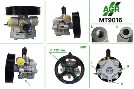 Насос ГПК з механічним приводом, новий, MITSUBISHI LANCER 2008-,OUTLANDER 2006-, PEUGEOT 4007 2007-, AGR AUTOAGREGAT MT9016