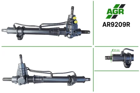Рульова рейка з ГПК, відновлена, ALFA ROMEO 164 1987-1992,FIAT Croma 1985-1996,LANCIA Thema 1987- AGR AUTOAGREGAT AR9209R