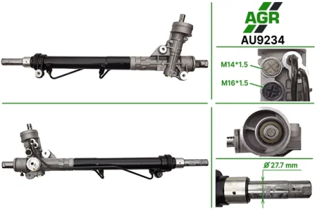 Рульова рейка з ГПК, нова, AUDI A4 (8E2, B6) 00-04,A4 Avant (8E5, B6) 01-04,A4 кабрио (8H7, B6, 8HE, AGR AUTOAGREGAT AU9234